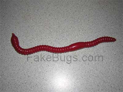 7 Inch Fake Rubber Earth Worm